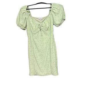 Lush Soft Green Lace Blouse